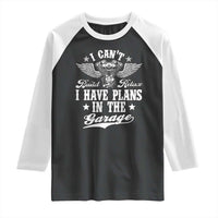 Funny I Cant I Have Plans In The Garage Raglan Shirt Car Mechanics Fathers Day - Wonder Print Shop