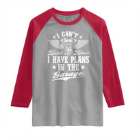 Funny I Cant I Have Plans In The Garage Raglan Shirt Car Mechanics Fathers Day - Wonder Print Shop