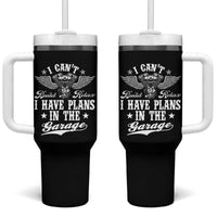 Funny I Cant I Have Plans In The Garage Tumbler With Handle Car Mechanics Fathers Day - Wonder Print Shop