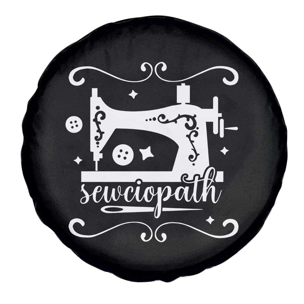Sewing Lover Spare Tire Cover Sewciopath Quilter Sewing Machine - Wonder Print Shop