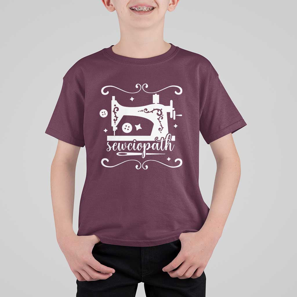 Sewing Lover T Shirt For Kid Sewciopath Quilter Sewing Machine - Wonder Print Shop