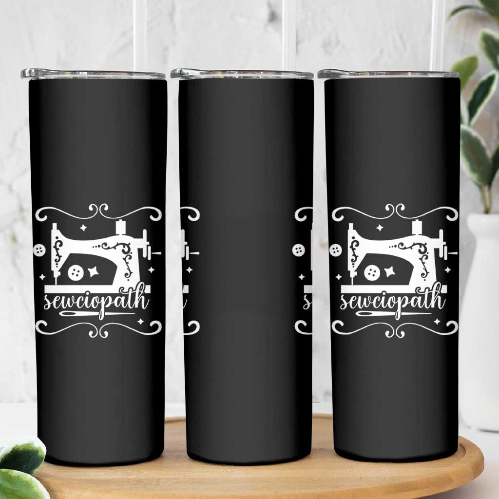 Sewing Lover Skinny Tumbler Sewciopath Quilter Sewing Machine - Wonder Print Shop