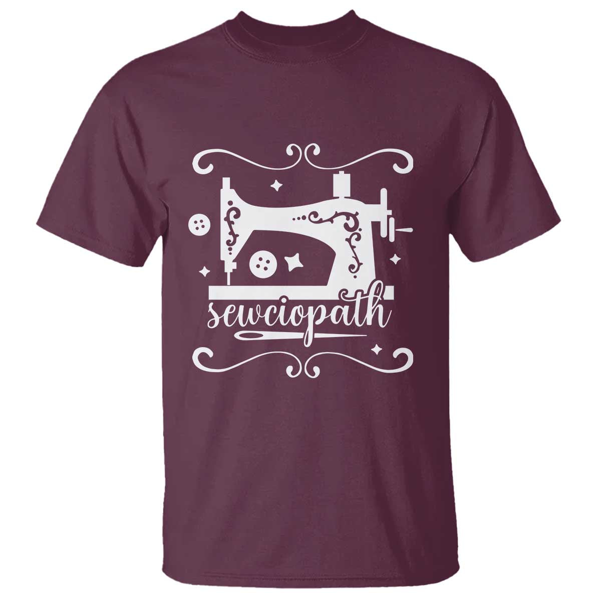 Sewing Lover T Shirt Sewciopath Quilter Sewing Machine - Wonder Print Shop