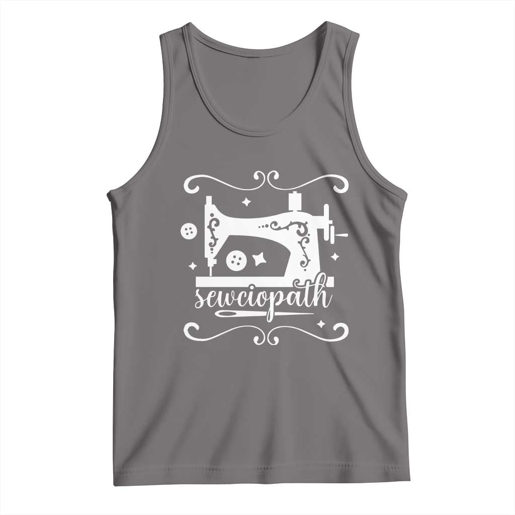 Sewing Lover Tank Top Sewciopath Quilter Sewing Machine - Wonder Print Shop