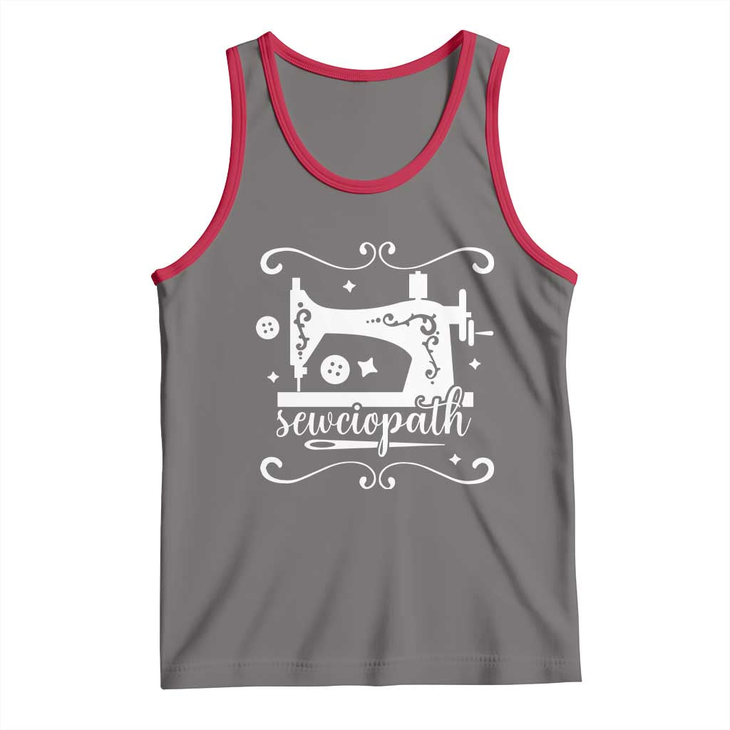 Sewing Lover Tank Top Sewciopath Quilter Sewing Machine - Wonder Print Shop