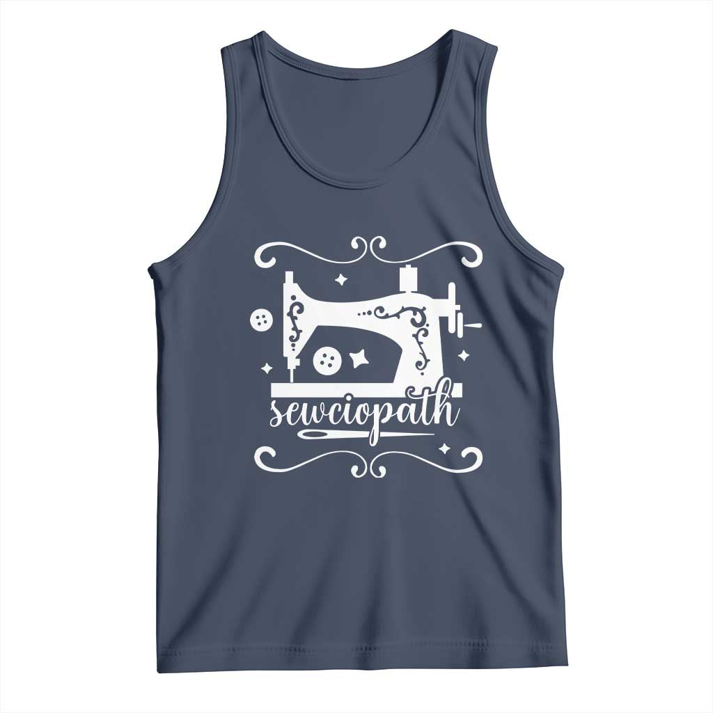 Sewing Lover Tank Top Sewciopath Quilter Sewing Machine - Wonder Print Shop