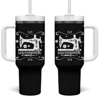 Sewing Lover Tumbler With Handle Sewciopath Quilter Sewing Machine - Wonder Print Shop