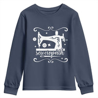 Sewing Lover Youth Sweatshirt Sewciopath Quilter Sewing Machine - Wonder Print Shop