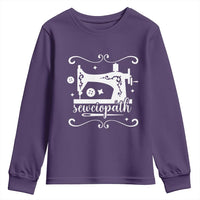 Sewing Lover Youth Sweatshirt Sewciopath Quilter Sewing Machine - Wonder Print Shop