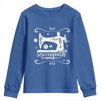 Sewing Lover Youth Sweatshirt Sewciopath Quilter Sewing Machine - Wonder Print Shop