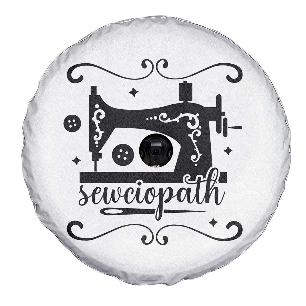 Sewing Lover Spare Tire Cover Sewciopath Quilter Seamstress - Wonder Print Shop