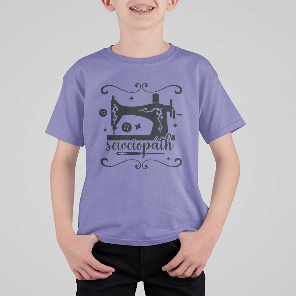 Sewing Lover T Shirt For Kid Sewciopath Quilter Seamstress - Wonder Print Shop