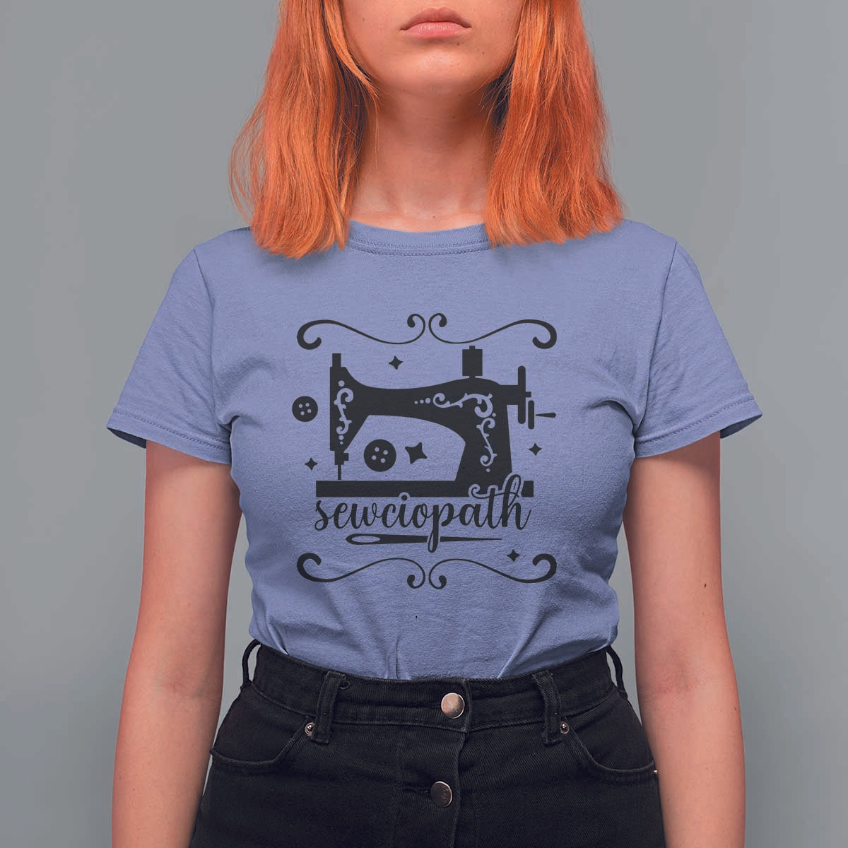 Sewing Lover T Shirt For Women Sewciopath Quilter Seamstress - Wonder Print Shop