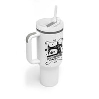 Sewing Lover Tumbler With Handle Sewciopath Quilter Seamstress - Wonder Print Shop