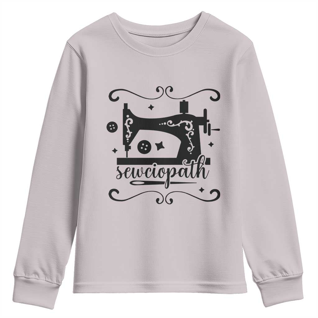 Sewing Lover Youth Sweatshirt Sewciopath Quilter Seamstress - Wonder Print Shop