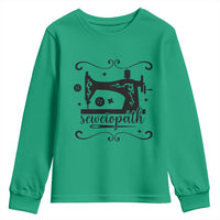 Sewing Lover Youth Sweatshirt Sewciopath Quilter Seamstress - Wonder Print Shop