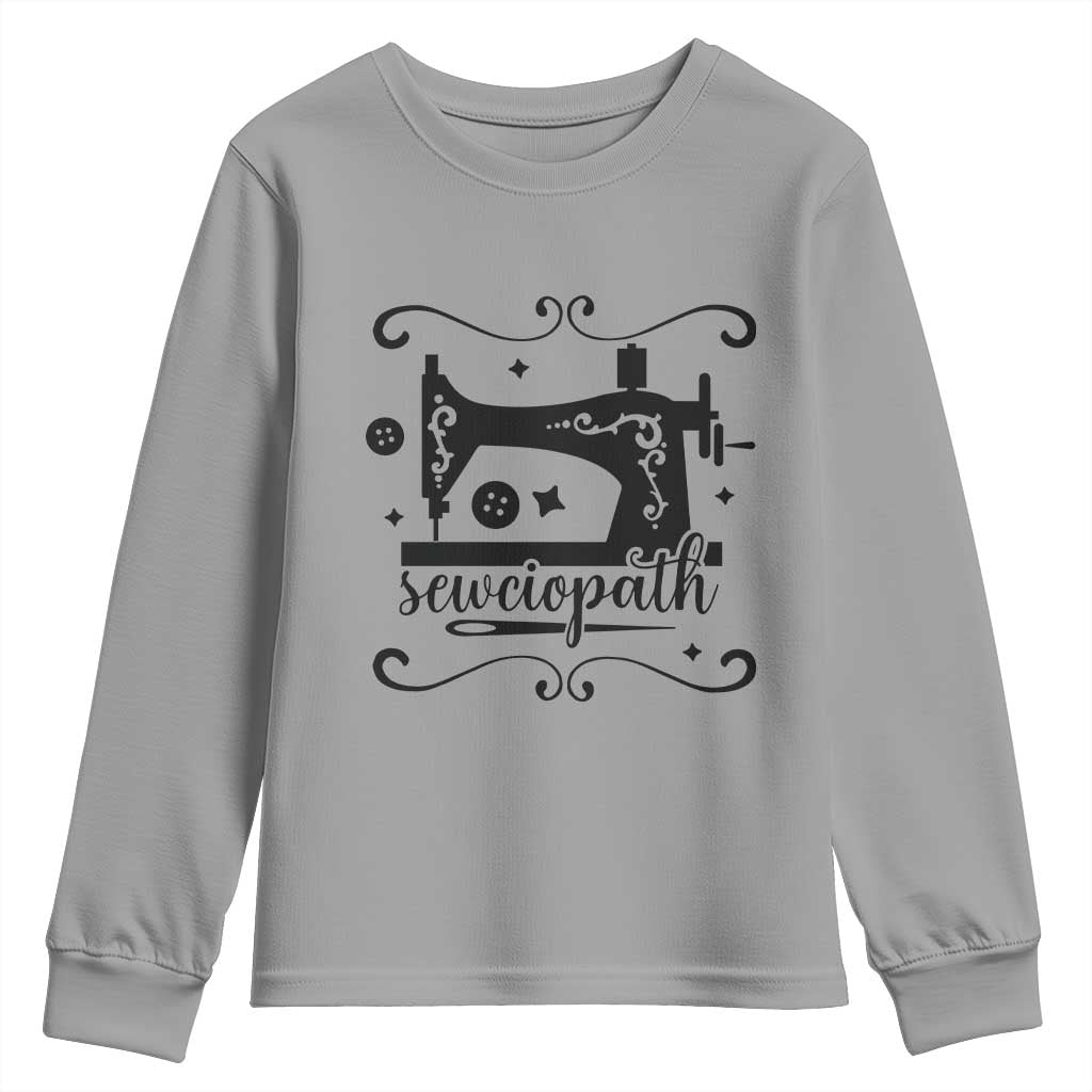 Sewing Lover Youth Sweatshirt Sewciopath Quilter Seamstress - Wonder Print Shop