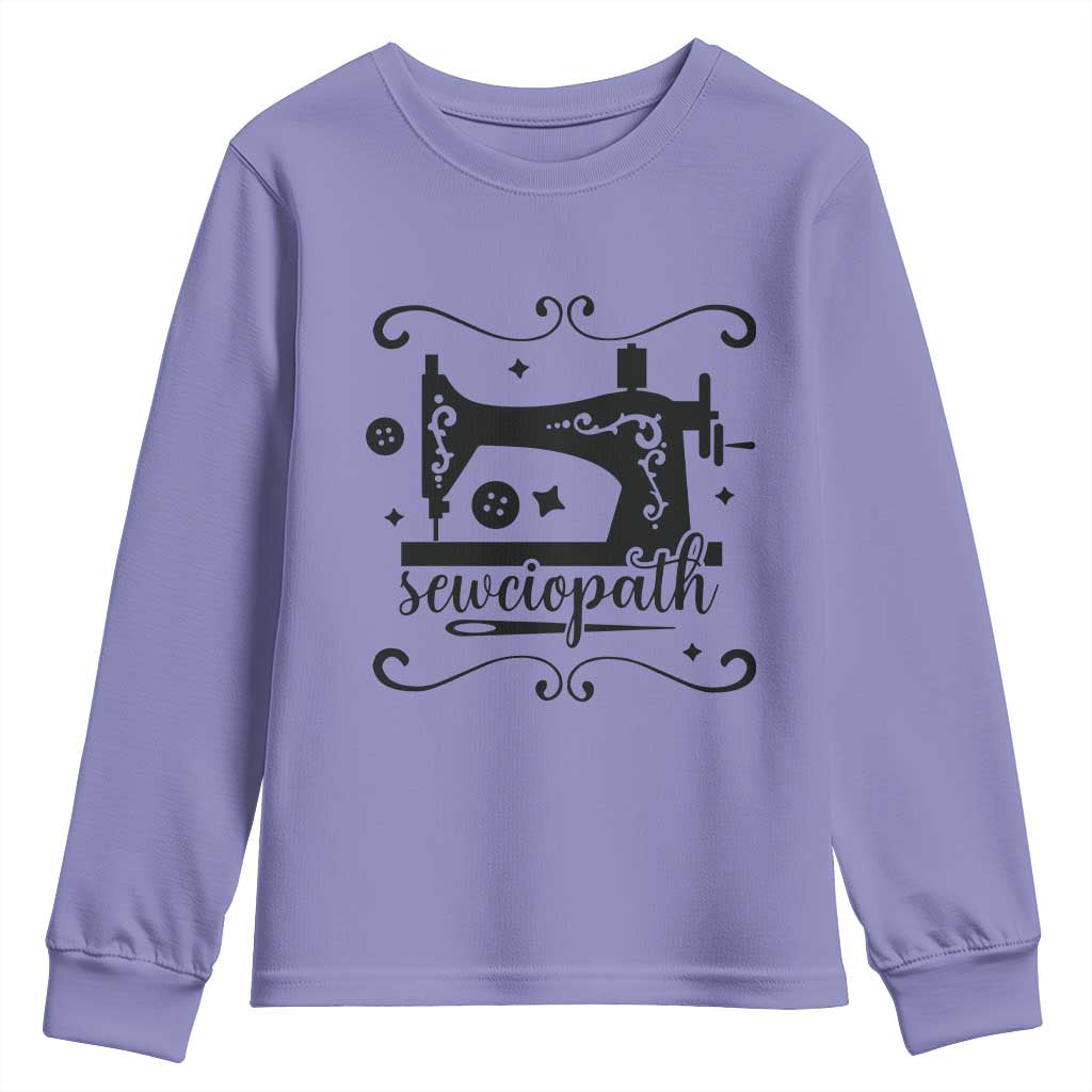 Sewing Lover Youth Sweatshirt Sewciopath Quilter Seamstress - Wonder Print Shop