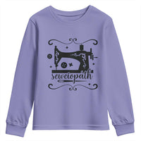 Sewing Lover Youth Sweatshirt Sewciopath Quilter Seamstress - Wonder Print Shop
