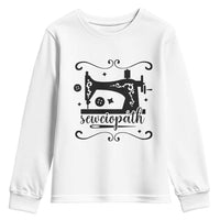 Sewing Lover Youth Sweatshirt Sewciopath Quilter Seamstress - Wonder Print Shop