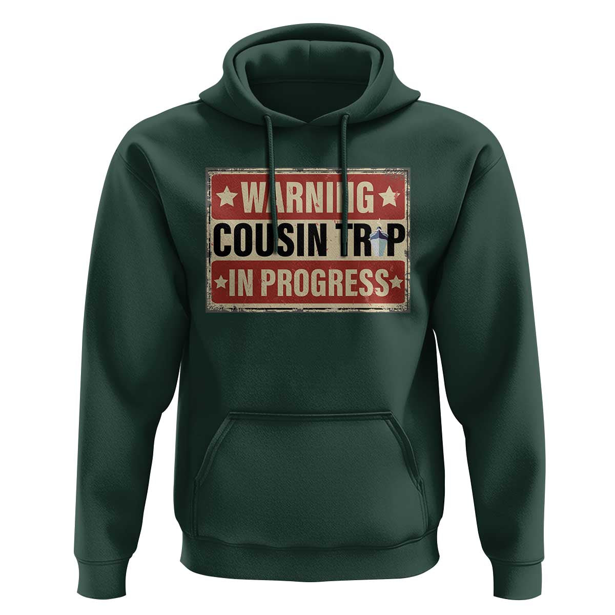 Funny Warning Cousin Trip In Progress Hoodie Vacation Family Matching Toddler Squad Vintage Cruise - Wonder Print Shop