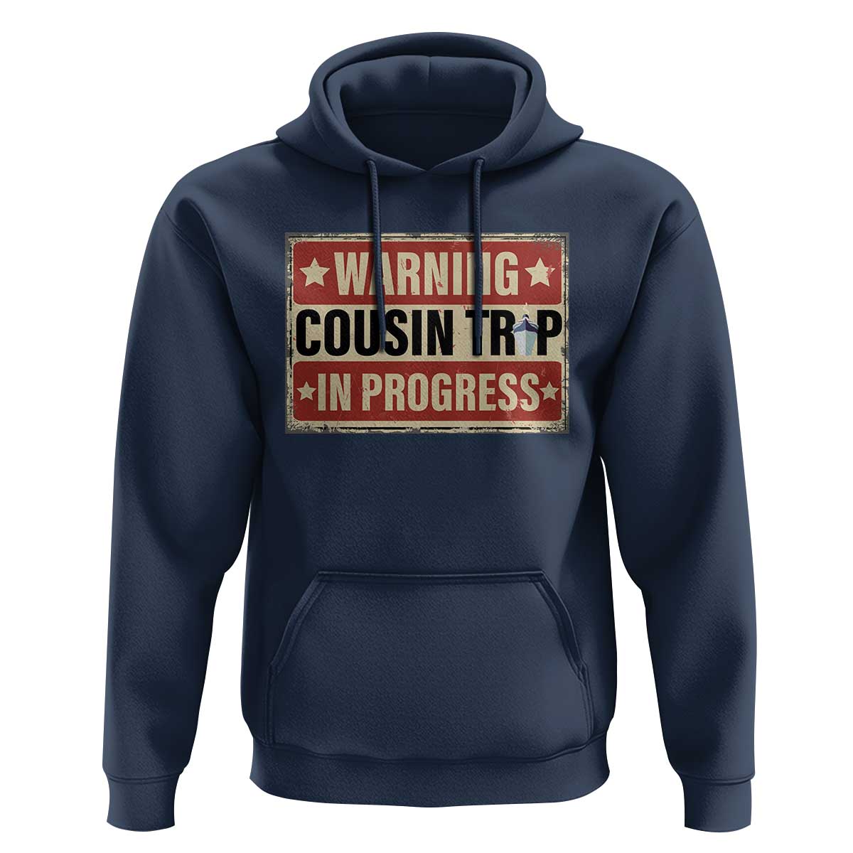 Funny Warning Cousin Trip In Progress Hoodie Vacation Family Matching Toddler Squad Vintage Cruise - Wonder Print Shop