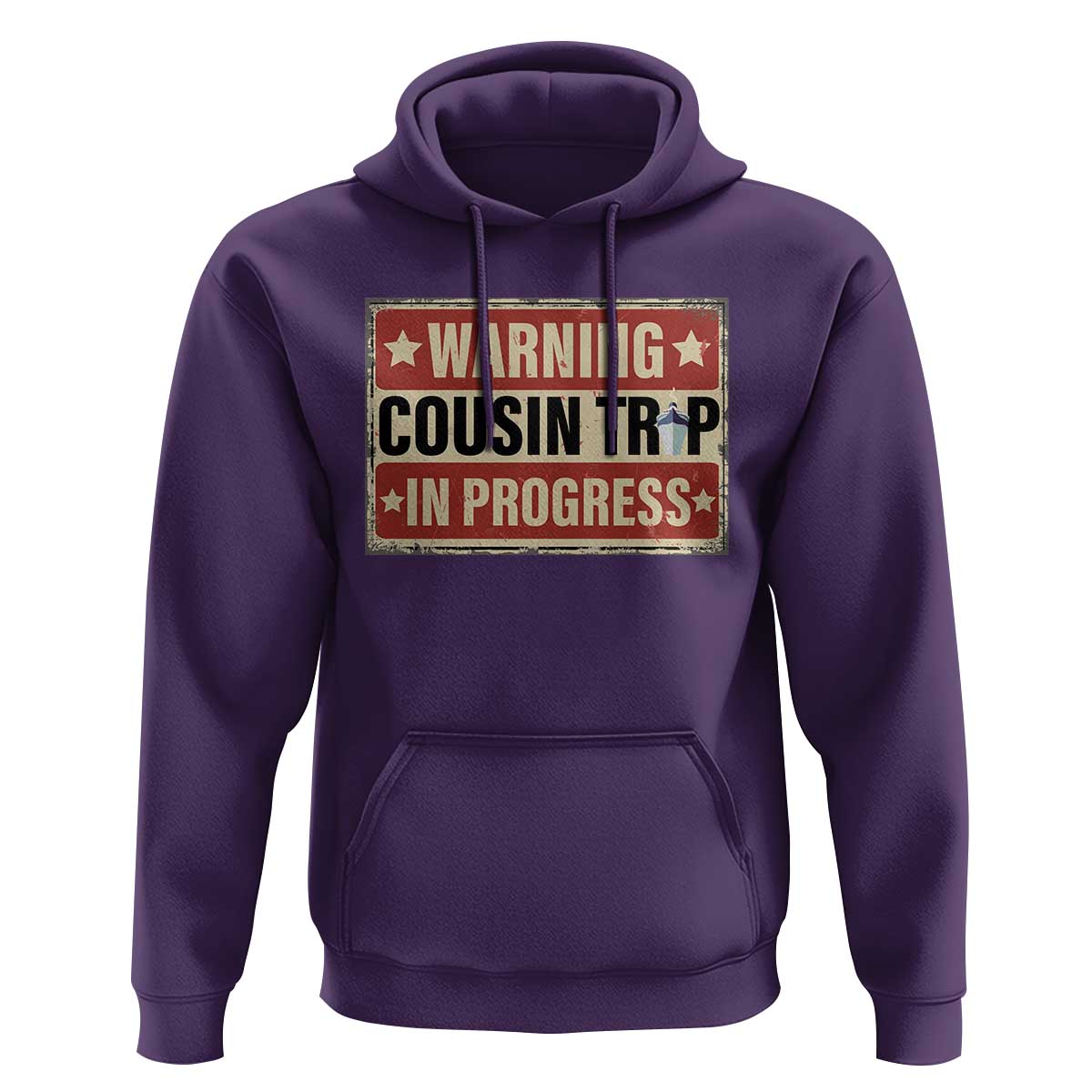 Funny Warning Cousin Trip In Progress Hoodie Vacation Family Matching Toddler Squad Vintage Cruise - Wonder Print Shop
