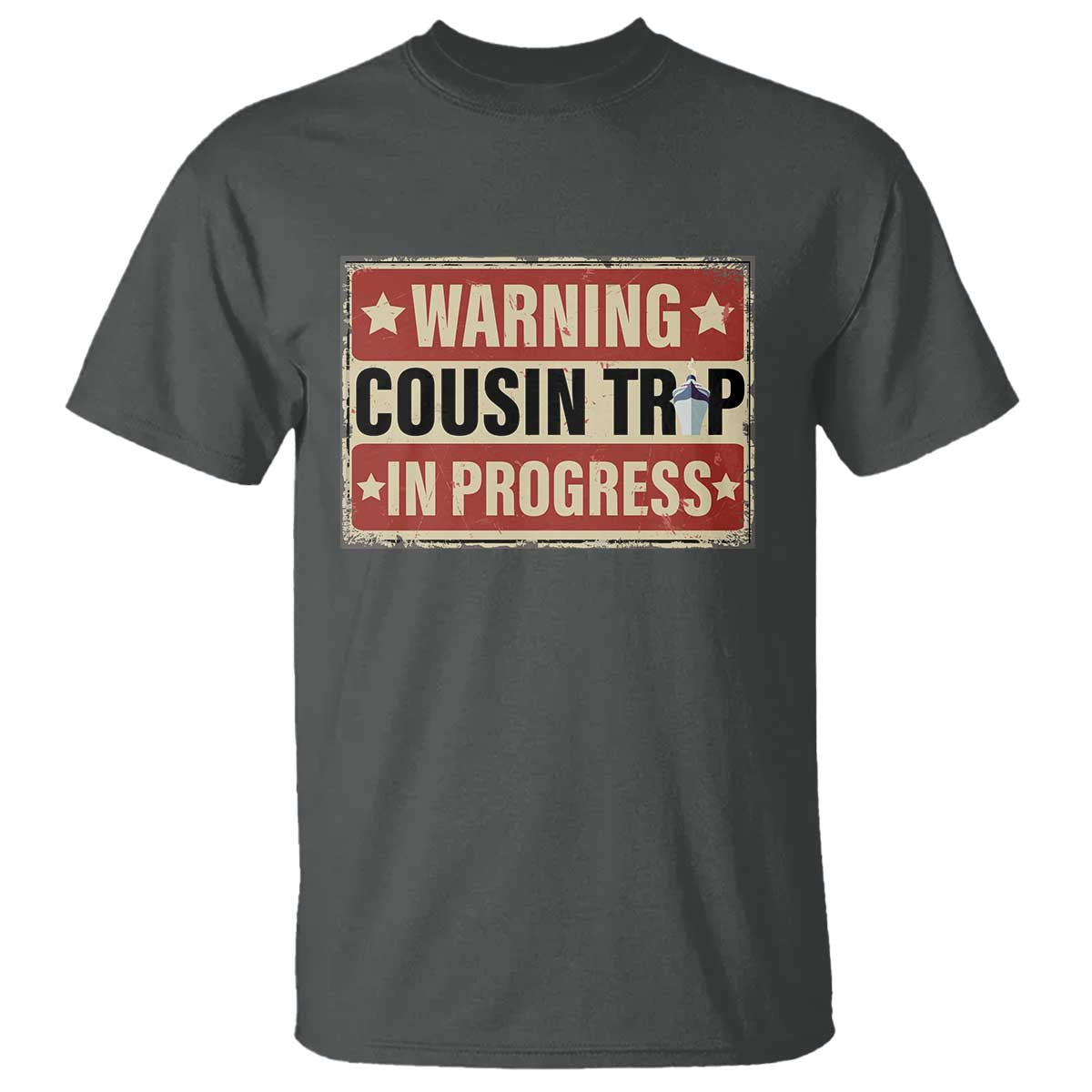 Funny Warning Cousin Trip In Progress T Shirt Vacation Family Matching Toddler Squad Vintage Cruise - Wonder Print Shop