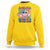 American Vibes Sweatshirt Retro Groovy USA Pride Flag 4th Of July - Wonder Print Shop