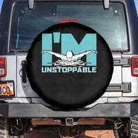 Funny Swimming Spare Tire Cover I'm Unstoppable Swim Cool Practice Butterfly Swimming - Wonder Print Shop