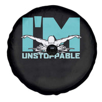 Funny Swimming Spare Tire Cover I'm Unstoppable Swim Cool Practice Butterfly Swimming - Wonder Print Shop