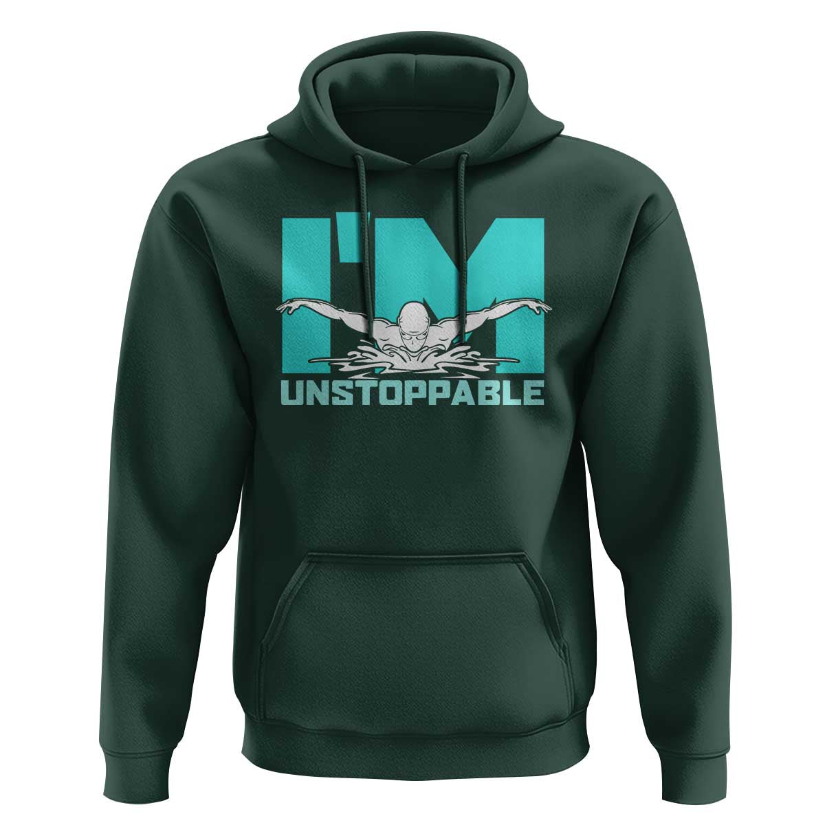 Funny Swimming Hoodie I'm Unstoppable Swim Cool Practice Butterfly Swimming - Wonder Print Shop