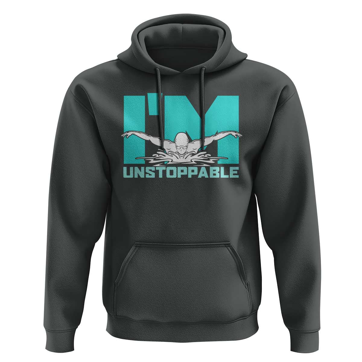 Funny Swimming Hoodie I'm Unstoppable Swim Cool Practice Butterfly Swimming - Wonder Print Shop