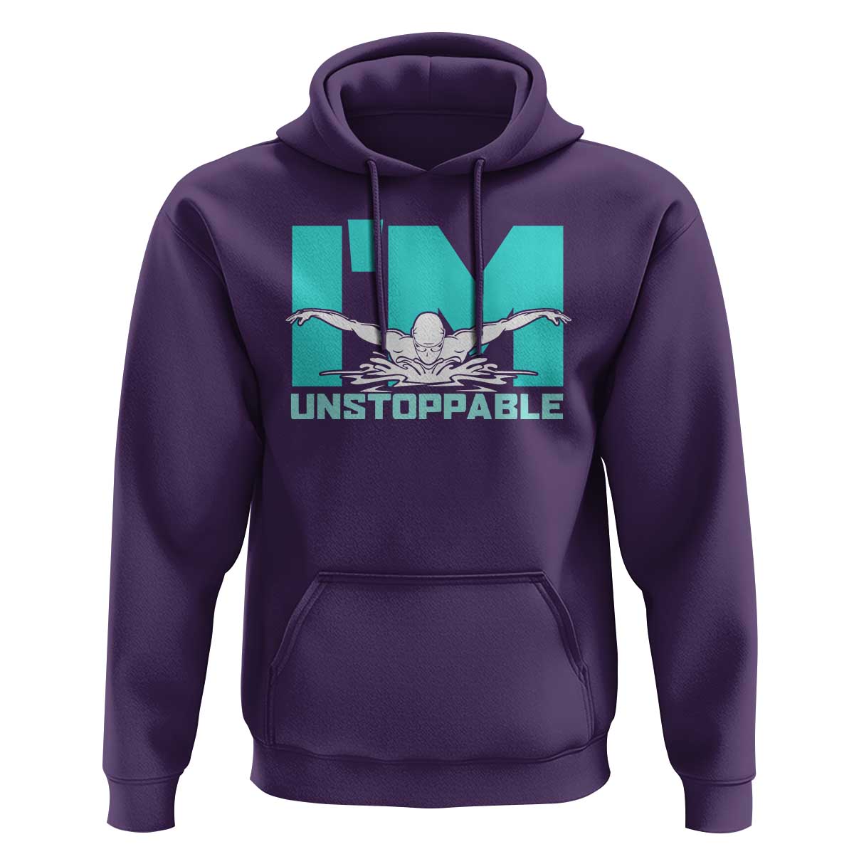 Funny Swimming Hoodie I'm Unstoppable Swim Cool Practice Butterfly Swimming - Wonder Print Shop
