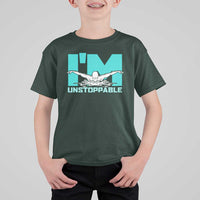 Funny Swimming T Shirt For Kid I'm Unstoppable Swim Cool Practice Butterfly Swimming - Wonder Print Shop