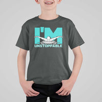 Funny Swimming T Shirt For Kid I'm Unstoppable Swim Cool Practice Butterfly Swimming - Wonder Print Shop