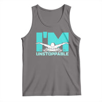 Funny Swimming Tank Top I'm Unstoppable Swim Cool Practice Butterfly Swimming - Wonder Print Shop