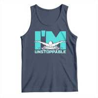 Funny Swimming Tank Top I'm Unstoppable Swim Cool Practice Butterfly Swimming - Wonder Print Shop