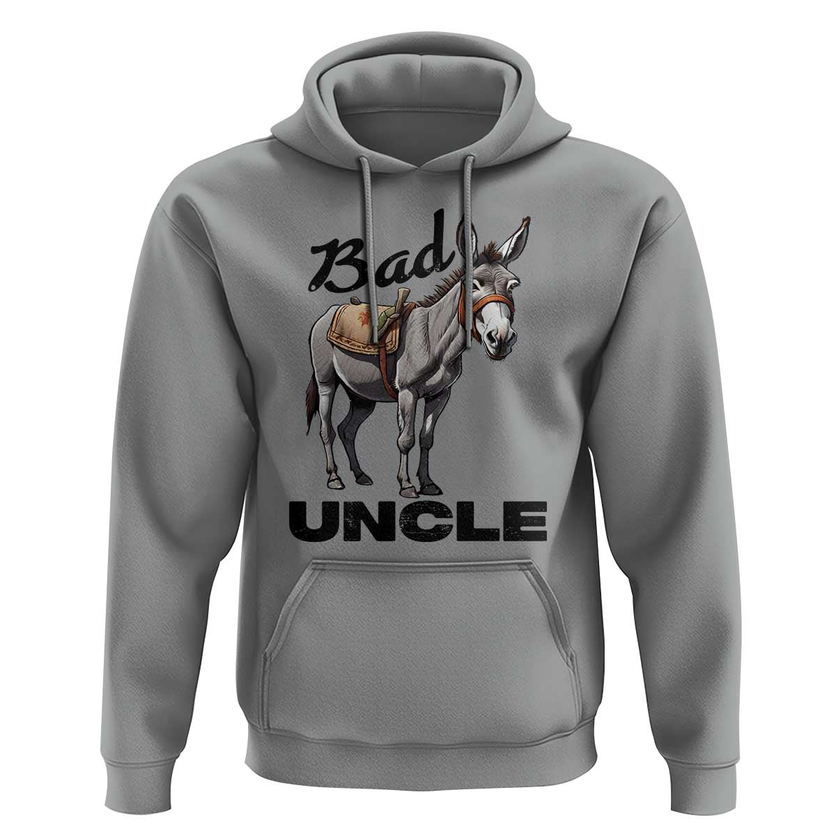 Funny Badass Uncle Hoodie Bad Uncle Donkey Father's Day - Wonder Print Shop