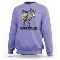Funny Badass Uncle Sweatshirt Bad Uncle Donkey Father's Day - Wonder Print Shop