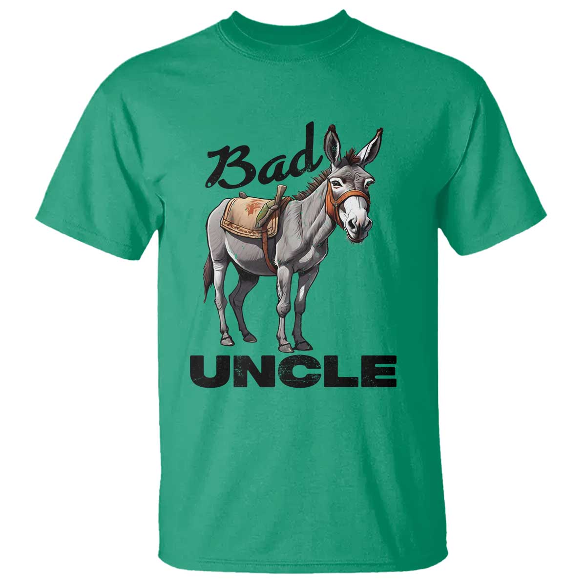 Funny Badass Uncle T Shirt Bad Uncle Donkey Father's Day - Wonder Print Shop
