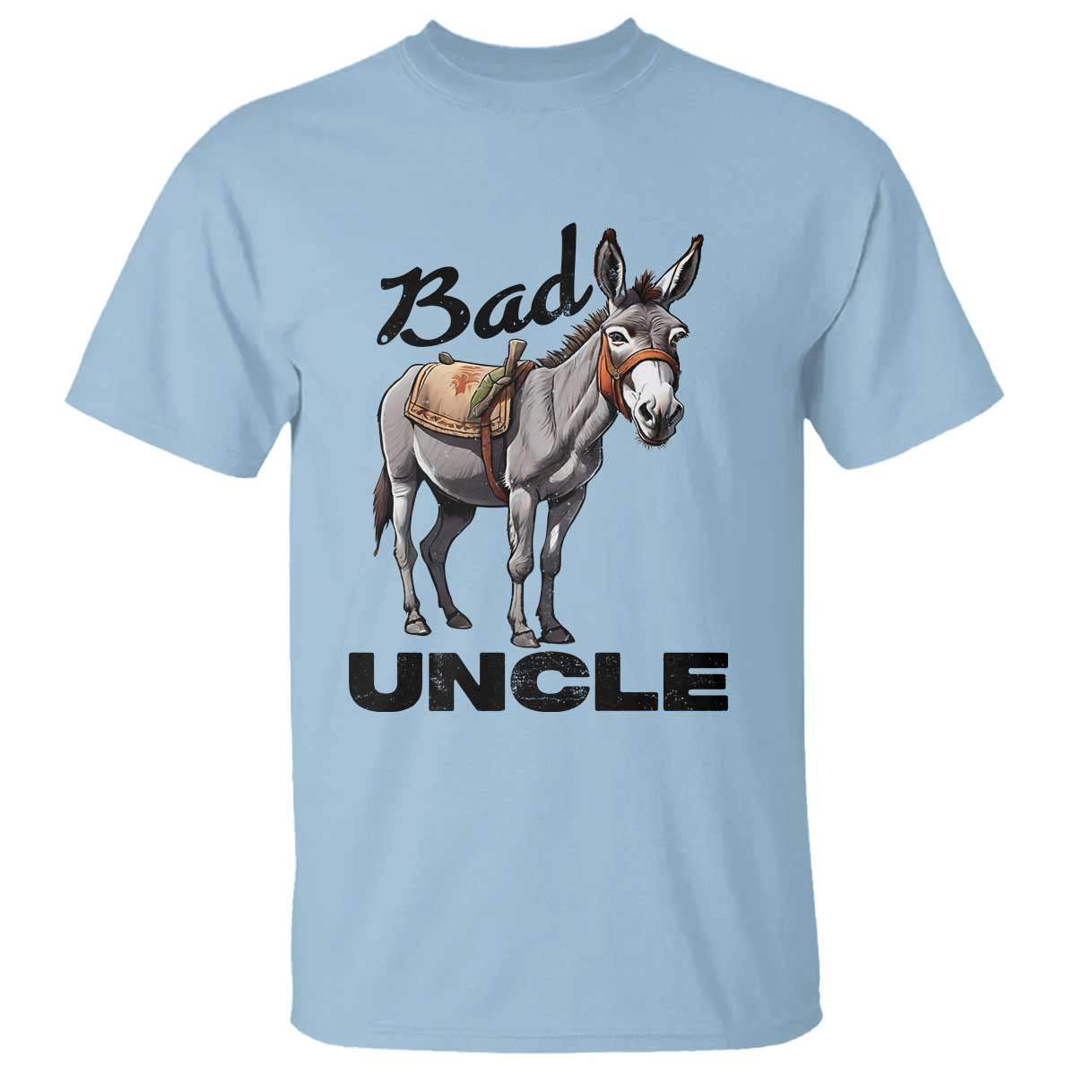 Funny Badass Uncle T Shirt Bad Uncle Donkey Father's Day - Wonder Print Shop