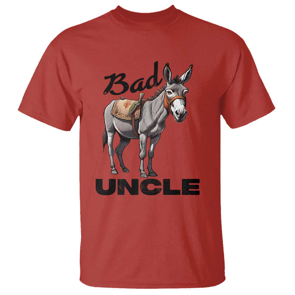 Funny Badass Uncle T Shirt Bad Uncle Donkey Father's Day - Wonder Print Shop