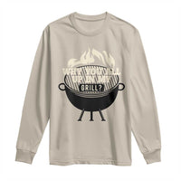 Funny Grilling Long Sleeve Shirt Why You All Up In My Grill BBQ Barbecue Smoking