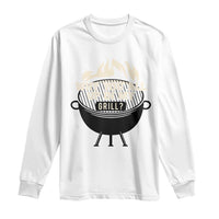 Funny Grilling Long Sleeve Shirt Why You All Up In My Grill BBQ Barbecue Smoking