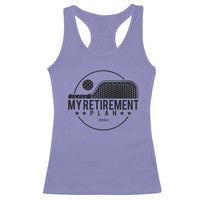 Funny Pickleball Racerback Tank Top My Retirement Plan 2024 Pickle Ball