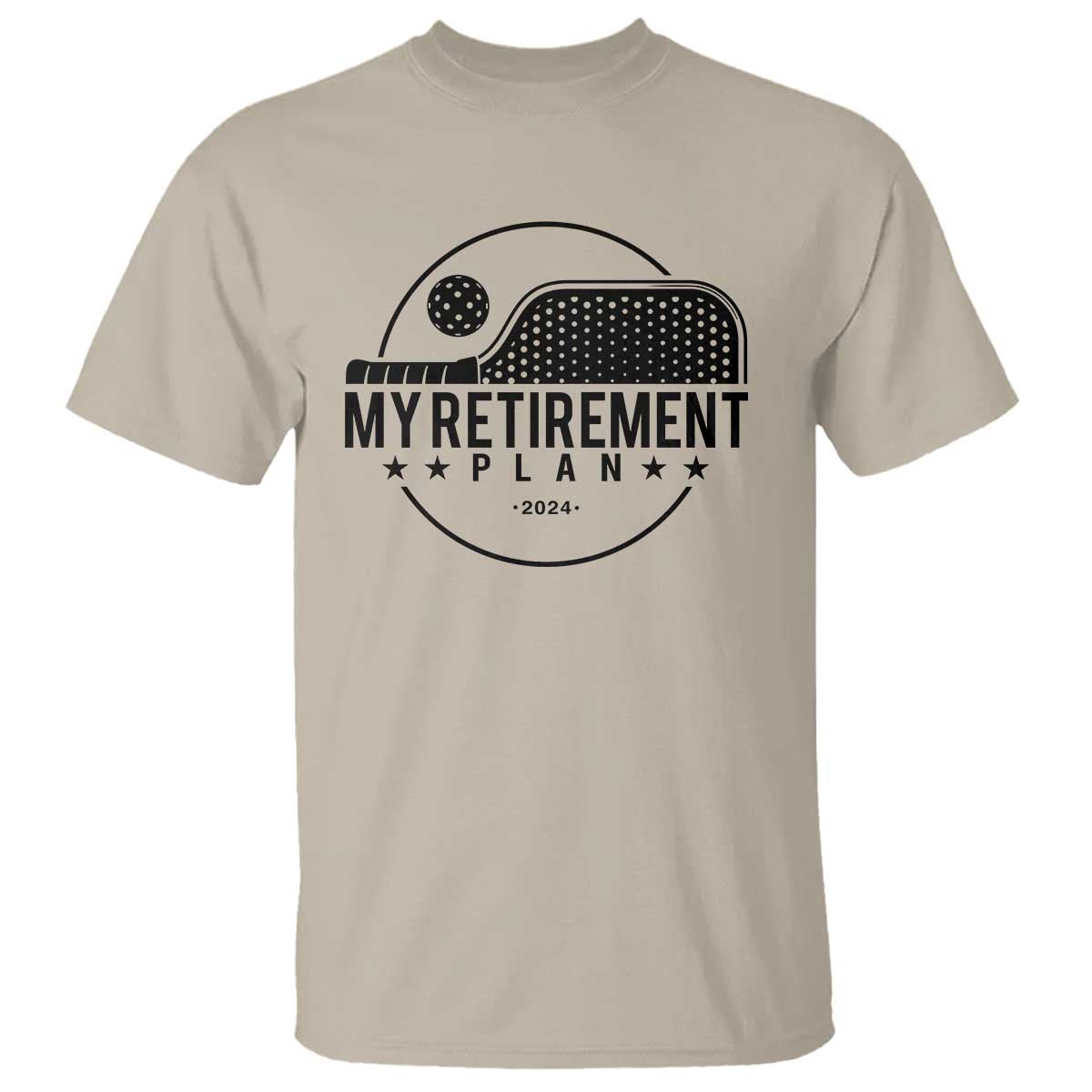 Funny Pickleball T Shirt My Retirement Plan 2024 Pickle Ball - Wonder Print Shop