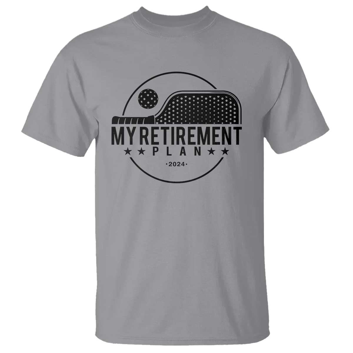 Funny Pickleball T Shirt My Retirement Plan 2024 Pickle Ball - Wonder Print Shop