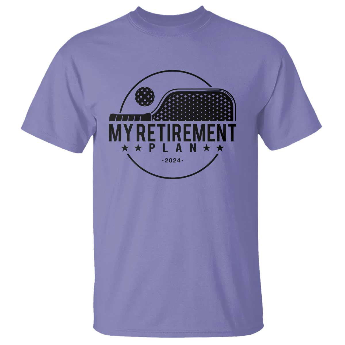 Funny Pickleball T Shirt My Retirement Plan 2024 Pickle Ball - Wonder Print Shop