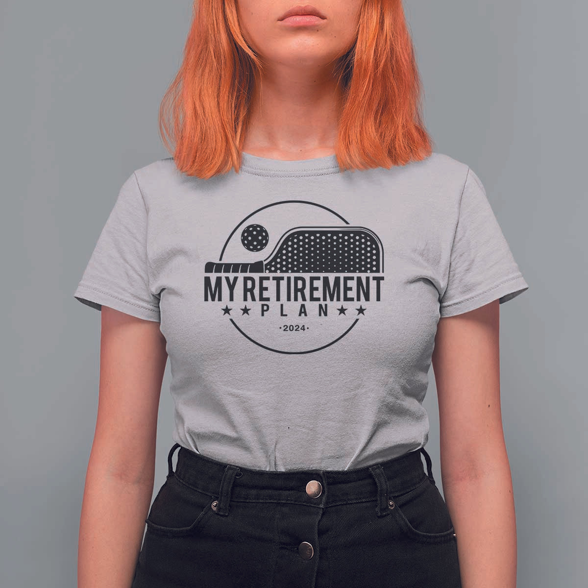 Funny Pickleball T Shirt For Women My Retirement Plan 2024 Pickle Ball - Wonder Print Shop